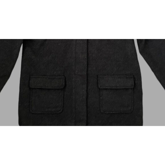 Crazy 8 Hooded Coat Girls Size 10/12 Gray Dressy Toggle Jacket w/ Pockets - Picture 5 of 7